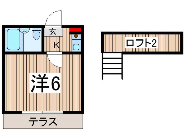 パレス清瀬Ｂの物件間取画像